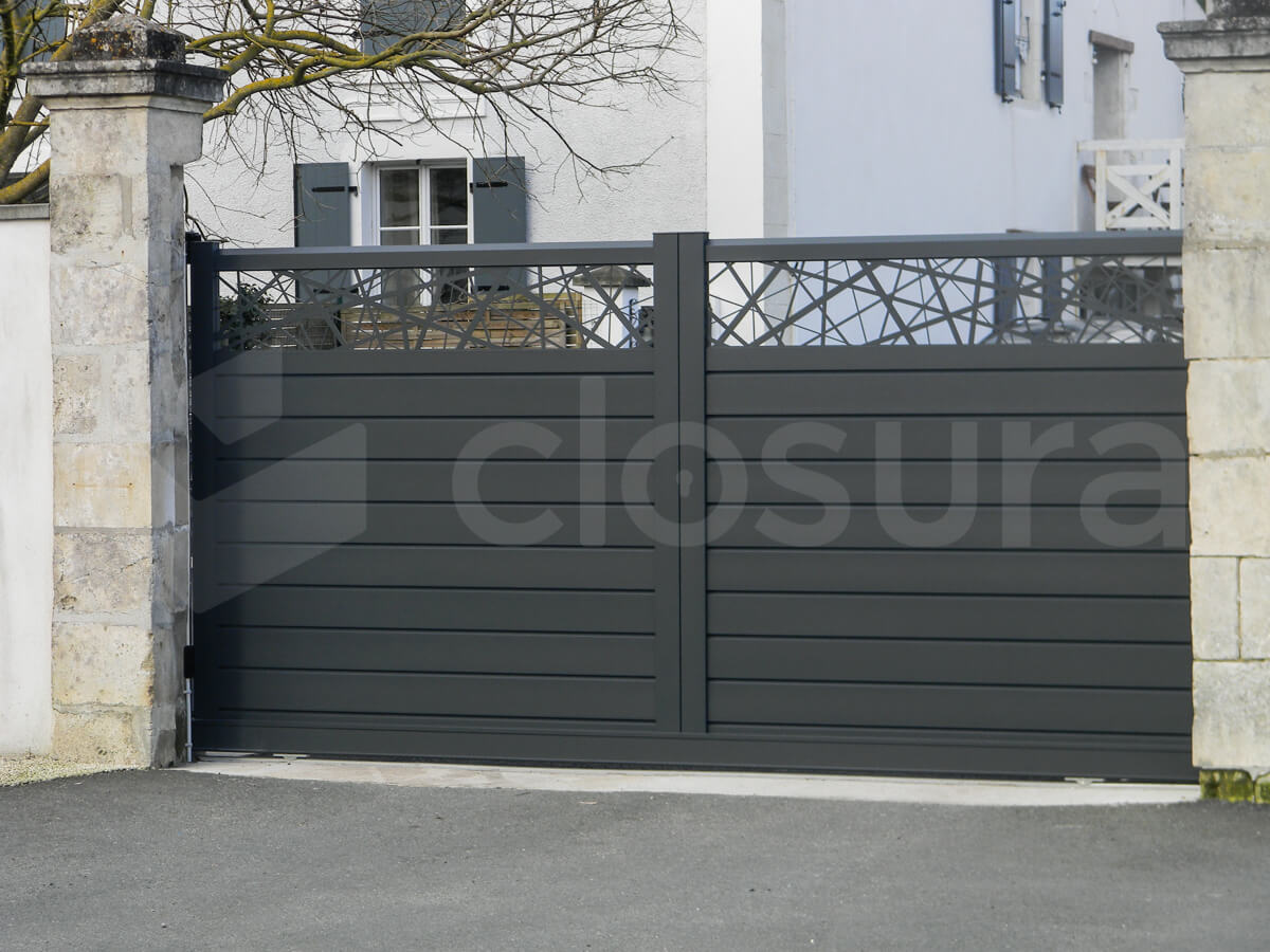fabricant portails aluminium closura gamme Line