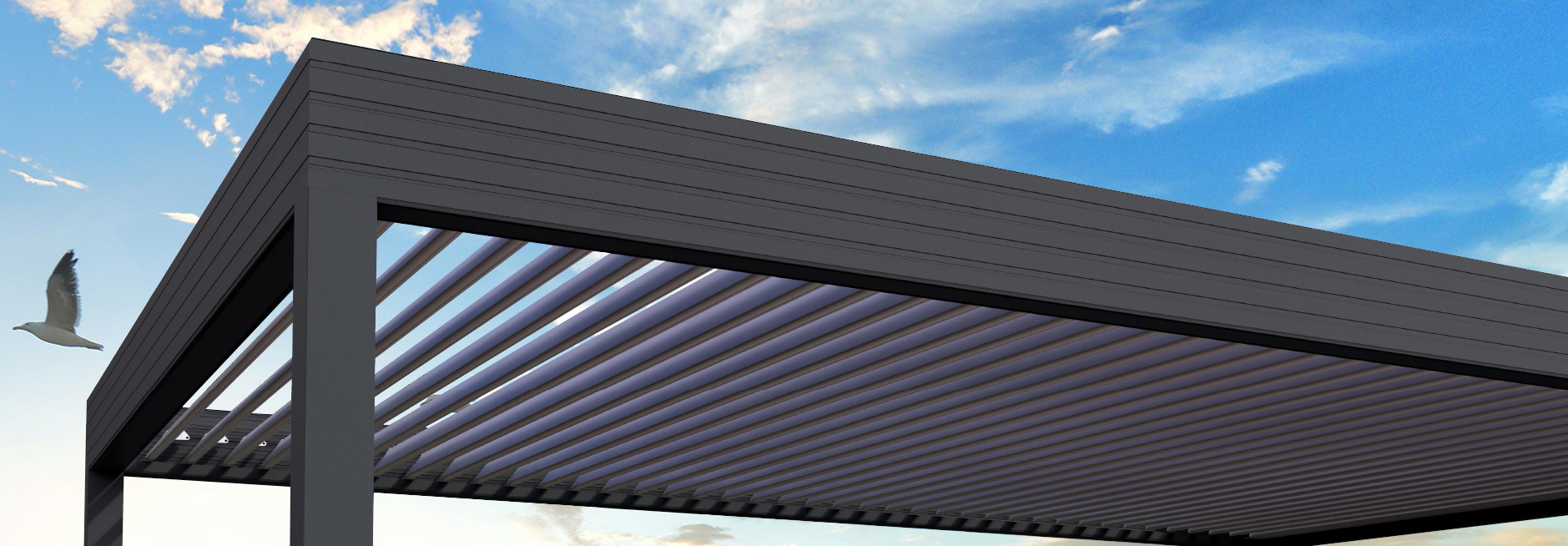 Pergola bioclimatique Le Cap tubulaire